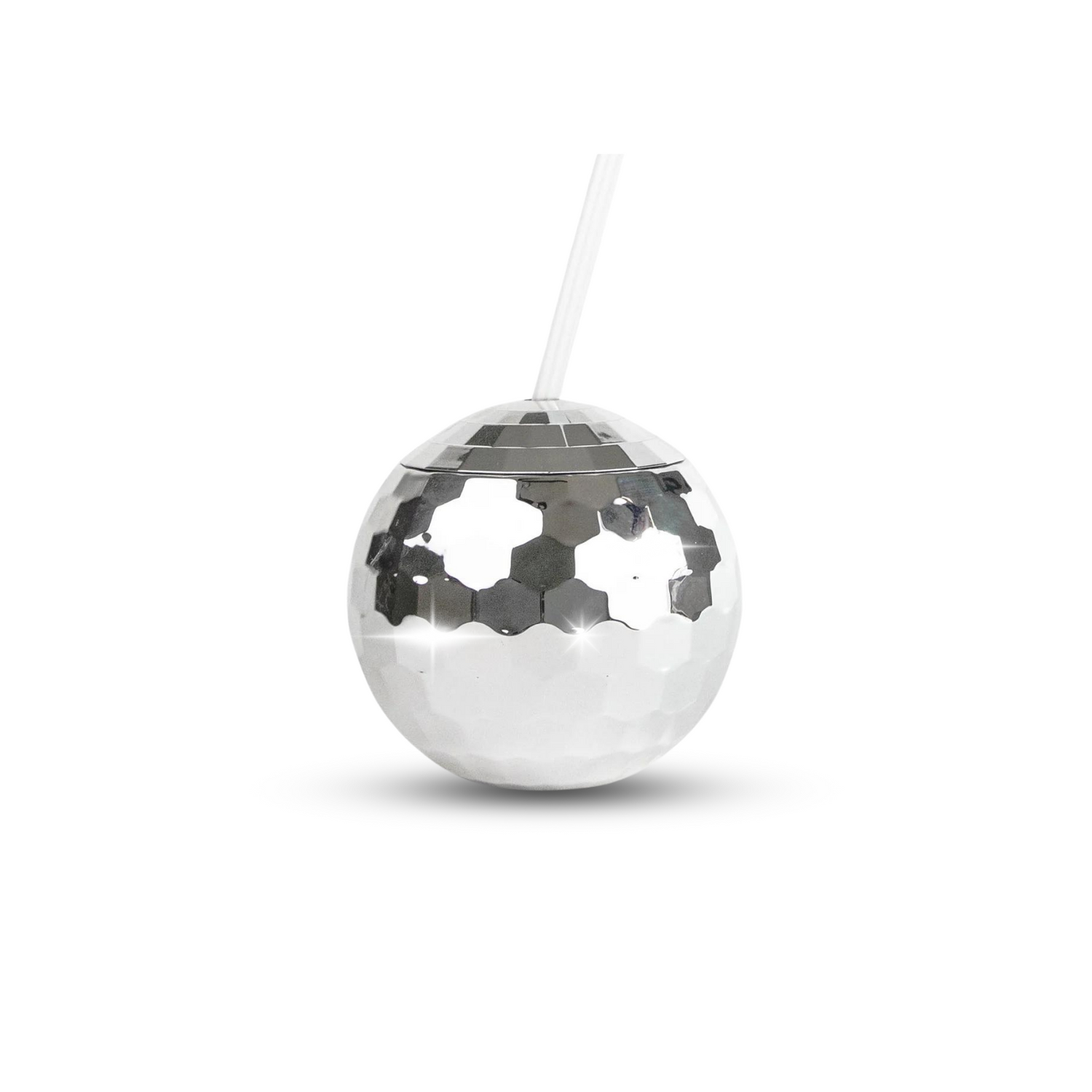 Disco Ball Tumbler with Straw