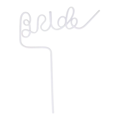 Bride Shaped Bachelorette Party Straw