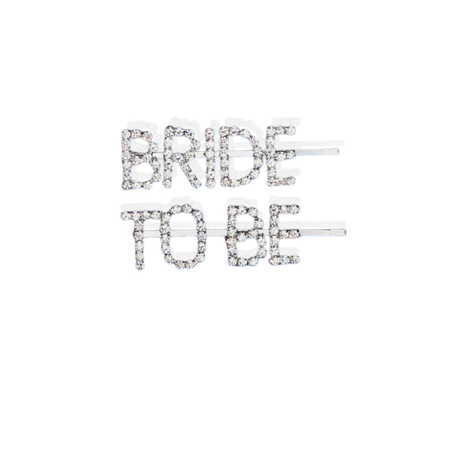 Bride To Be Silver Rhinestone Hair Clip