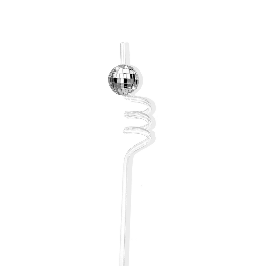 Disco Ball Bachelorette Party Straw