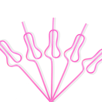 Penny Shaped Bachelorette Party Straw