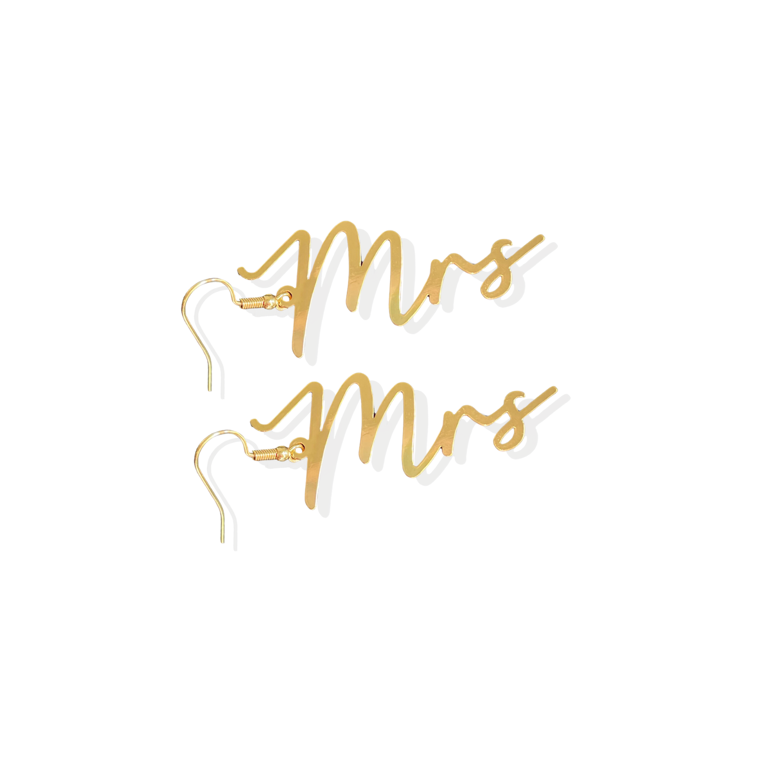 Mrs Shape Gold-Tone Earrings