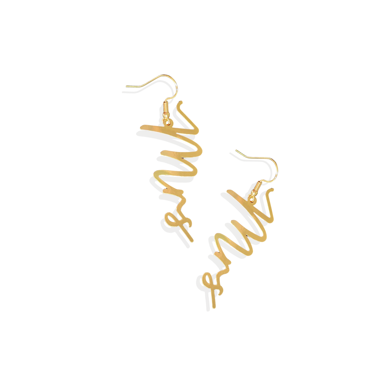 Mrs Shape Gold-Tone Earrings