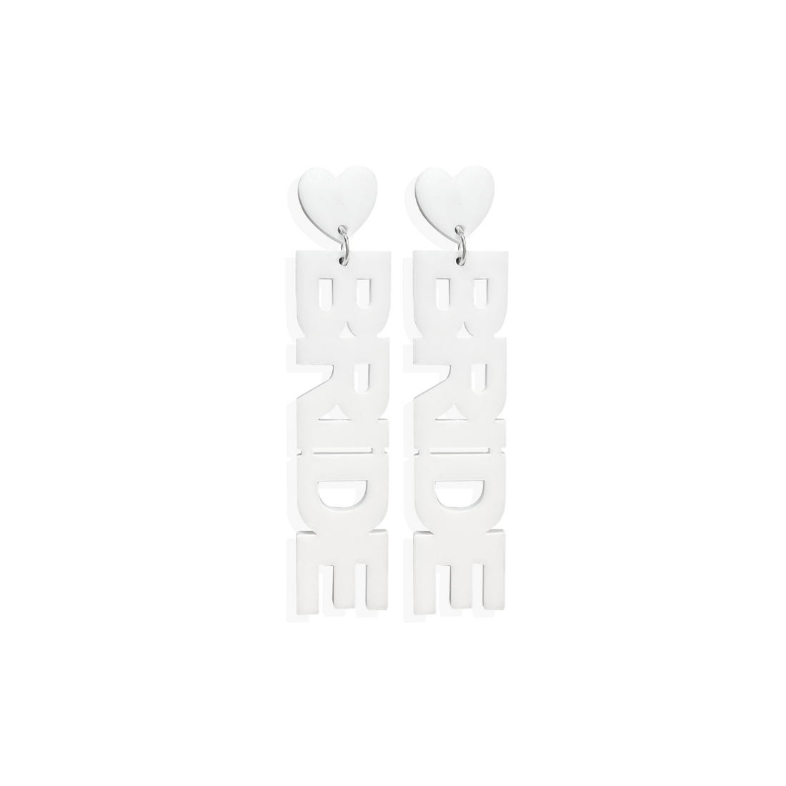 Bride Shape White Earrings