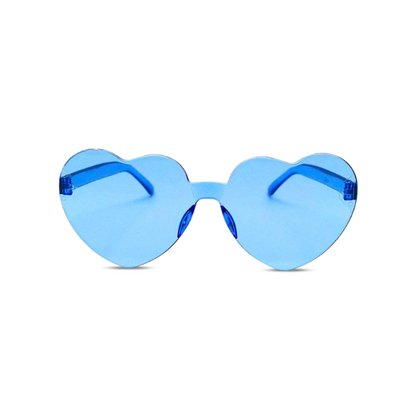 Heart sunglasses blue on sale