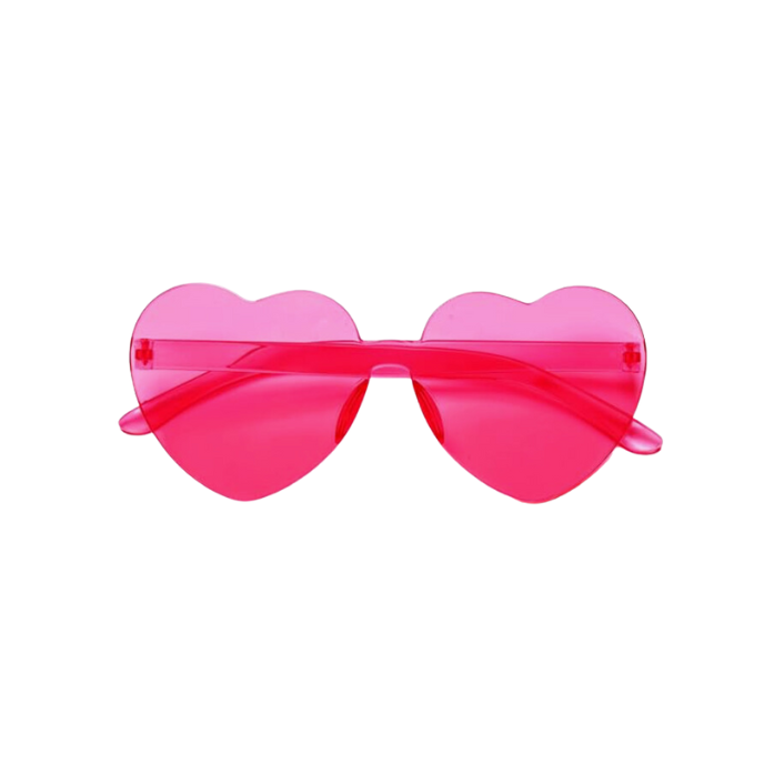 Translucent Heart Shaped Sunglasses