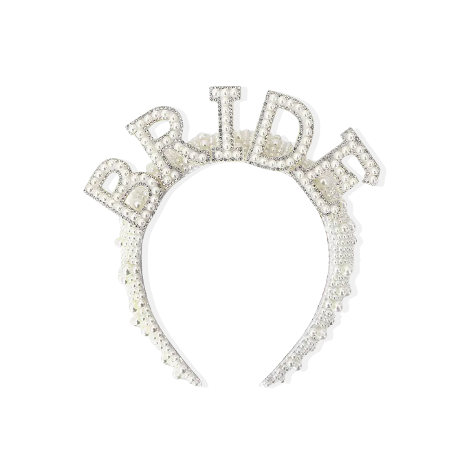 Pearl Bride White Headband